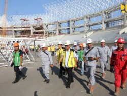 Menteri Basuki Meninjau Pembangunan Stadion Manahan Solo, Target Selesai September 2019