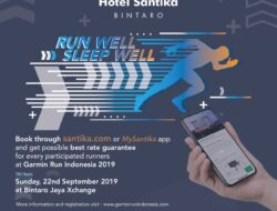 Hotel Santika Premiere Bintaro Tawarkan Best Rate Guarantee di Garmin Run Indonesia 2019