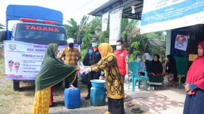 Dinsos Mamuju Tengah Sosialisasi Pencegahan COVID-19 di e-Warong