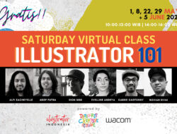 Ingin Jadi Ilustrator Profesional? Ayo Ikuti Pelatihan Gratis Saturday Virtual Class – ILLUSTRATOR 101