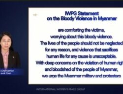 IWPG, Pengumuman Penyeruaan “Solusi Damai” Untuk Menyelesaikan Krisis Myanmar