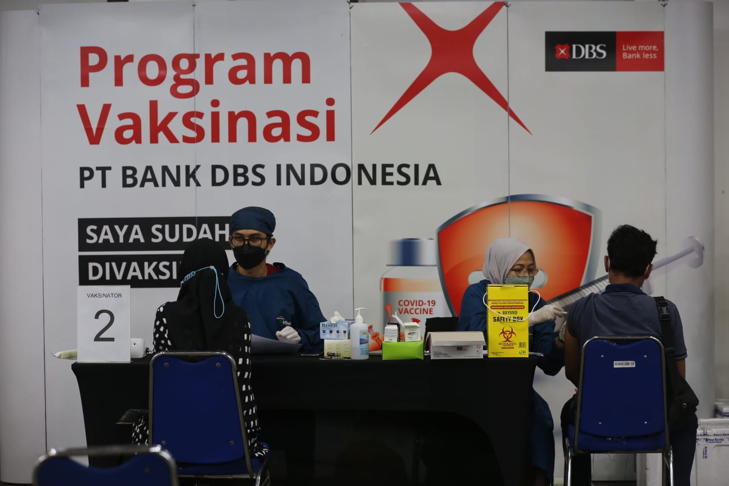 Bank DBS Indonesia Utamakan Employee Wellbeing Di Tengah Pandemi   Foto 1 Program Vaksinasi Booster Bank DBS Indonesia 