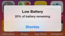 Ilustrasi Baterai iPhone Saat Low Battery
