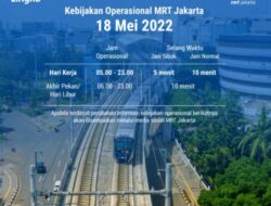 Jam Operasional MRT per 18 Mei 2022