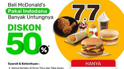 Cek Buruan Indodana Paylater dan McDonald’s Gelar Promo 7.7 Beri Diskon 50%.