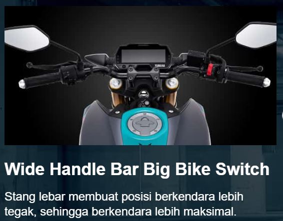 Wide Handle Bar Big Bike Switch Yamaha MT15