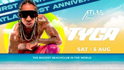 Live Performance oleh Tyga di Atlas Beach Club