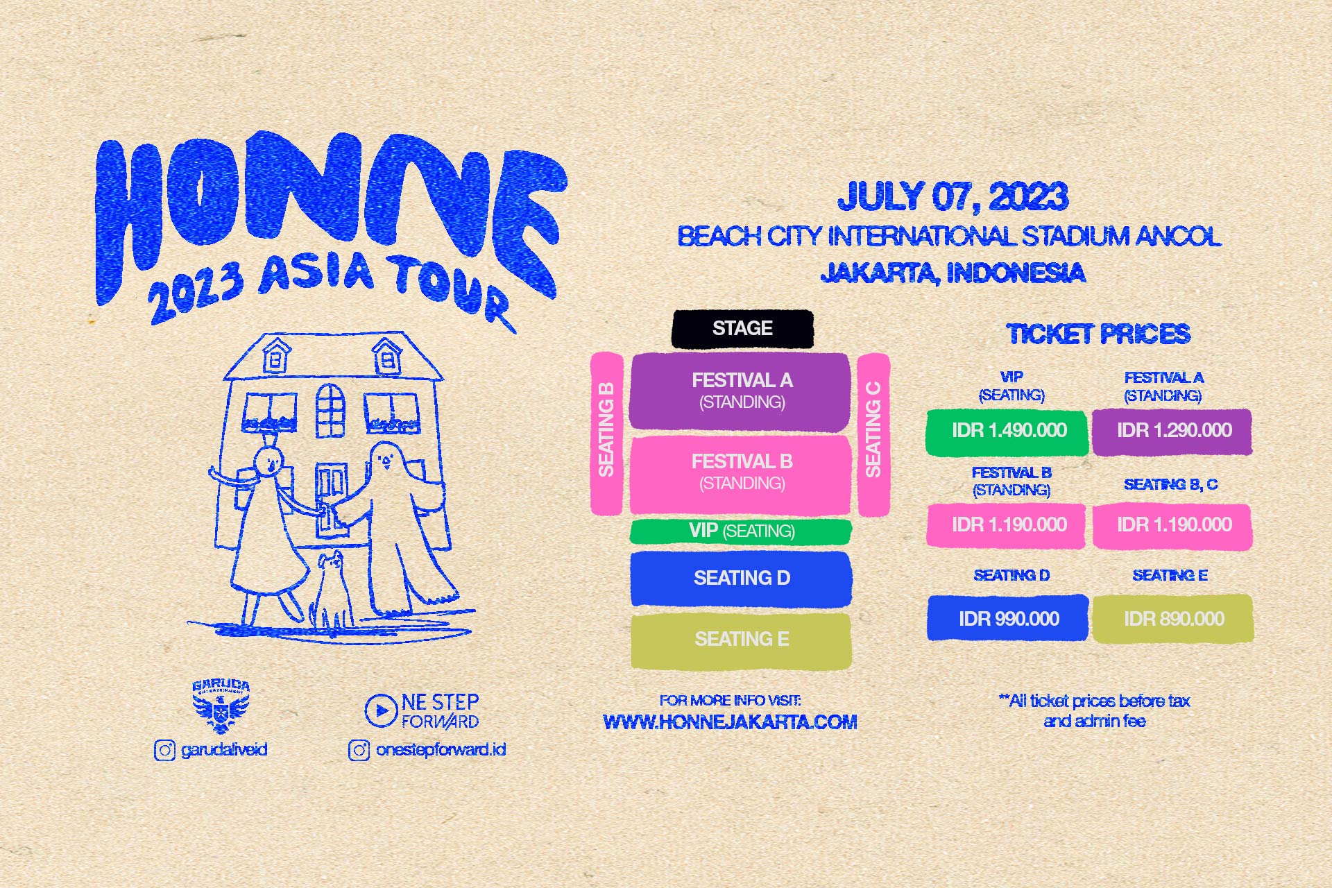 honne tour 2023 setlist