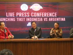 Tiket Pertandingan Indonesia vs Argentina Tersedia Mulai 5 Juni