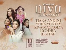 KONSER DIVA BERNYANYI 2023 MAKASSAR: Meraih Harmoni Bareng Para Diva di Lapangan Phinisi Point Mall