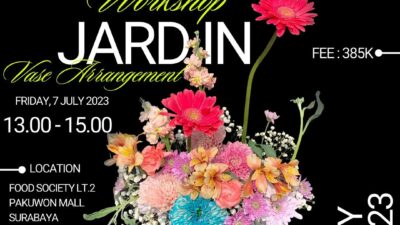 Mon Petit Jardin Vase Arrangement: Workshop Menarik di Surabaya