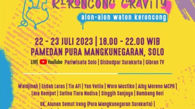 Solo Keroncong Festival 2023 Mengusung Tema “Keroncong Gravity: Alon-alon Waton Keroncong”