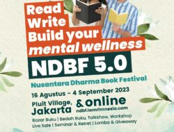NDBF 5.0: Nusantara Dharma Book Festival Siap Menghadirkan Literasi dan Kesehatan Mental Bagi Generasi Muda Indonesia