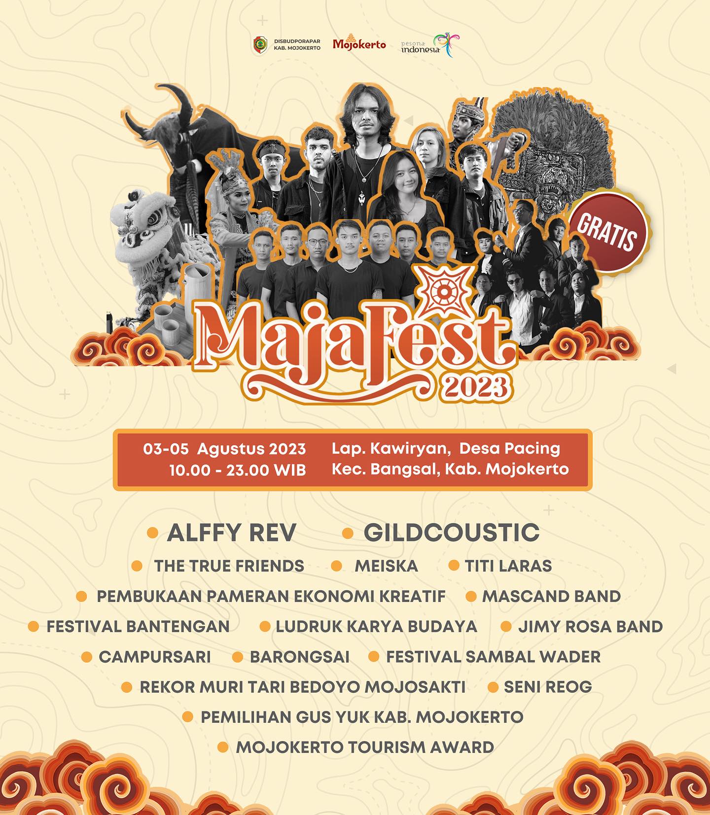 Majafest 2023: Festival Musik dan Budaya Terbesar di Mojokerto