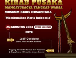 Kirab Pusaka “Mangayubagya Tanggap Warsa – Museum Keris Nusantara” Akan Menghiasi Solo pada 25 Agustus 2023!
