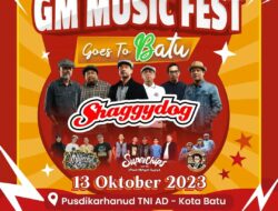 GM Music Fest Goes To Batu: Shaggydog Akan Memeriahkan Kota Batu pada 13 Oktober 2023