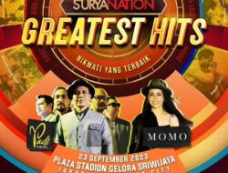 Suryanation Greatest Hits: Padi dan Momo Geisha Siap Meriahkan Plaza Stadion Gelora Sriwijaya