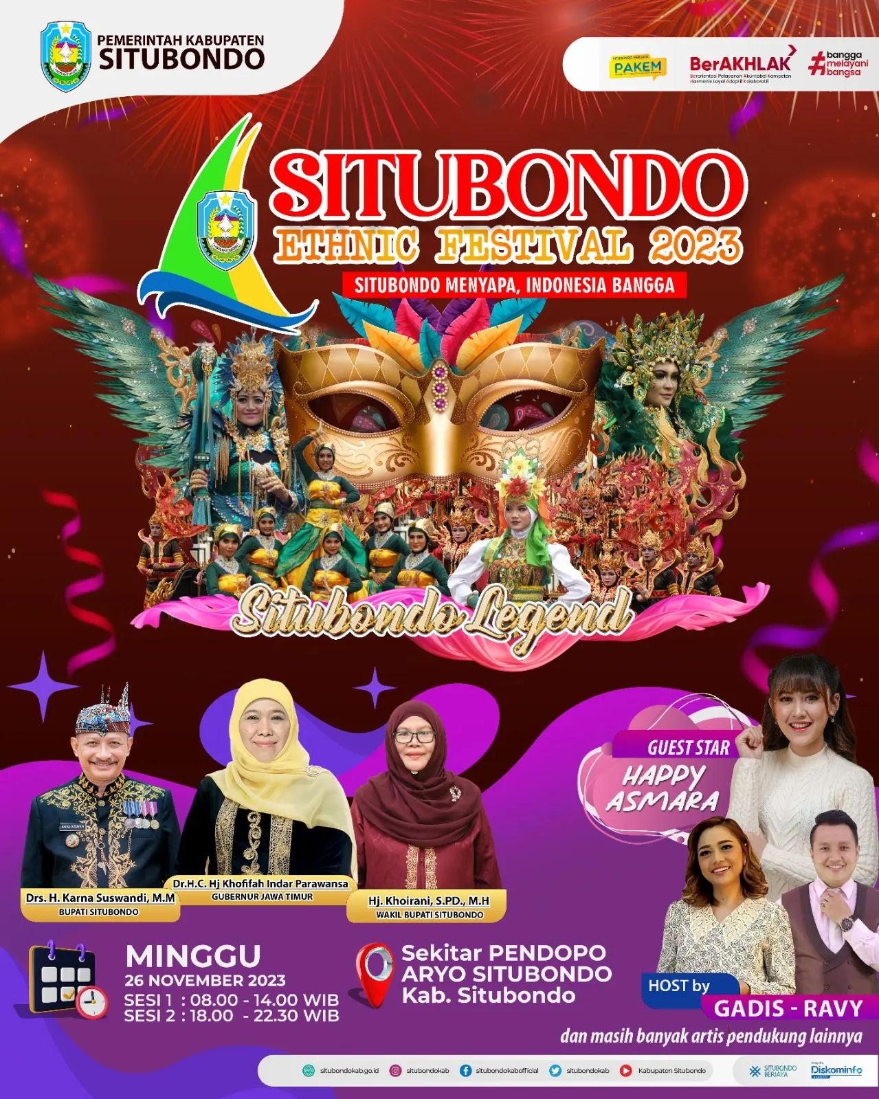 Situbondo Ethnic Festival (SEF) 2023 Dimeriahkan oleh Happy Asmara