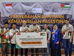 Pemberian Bantuan Kemanusiaan Palestina oleh BSI Maslahat