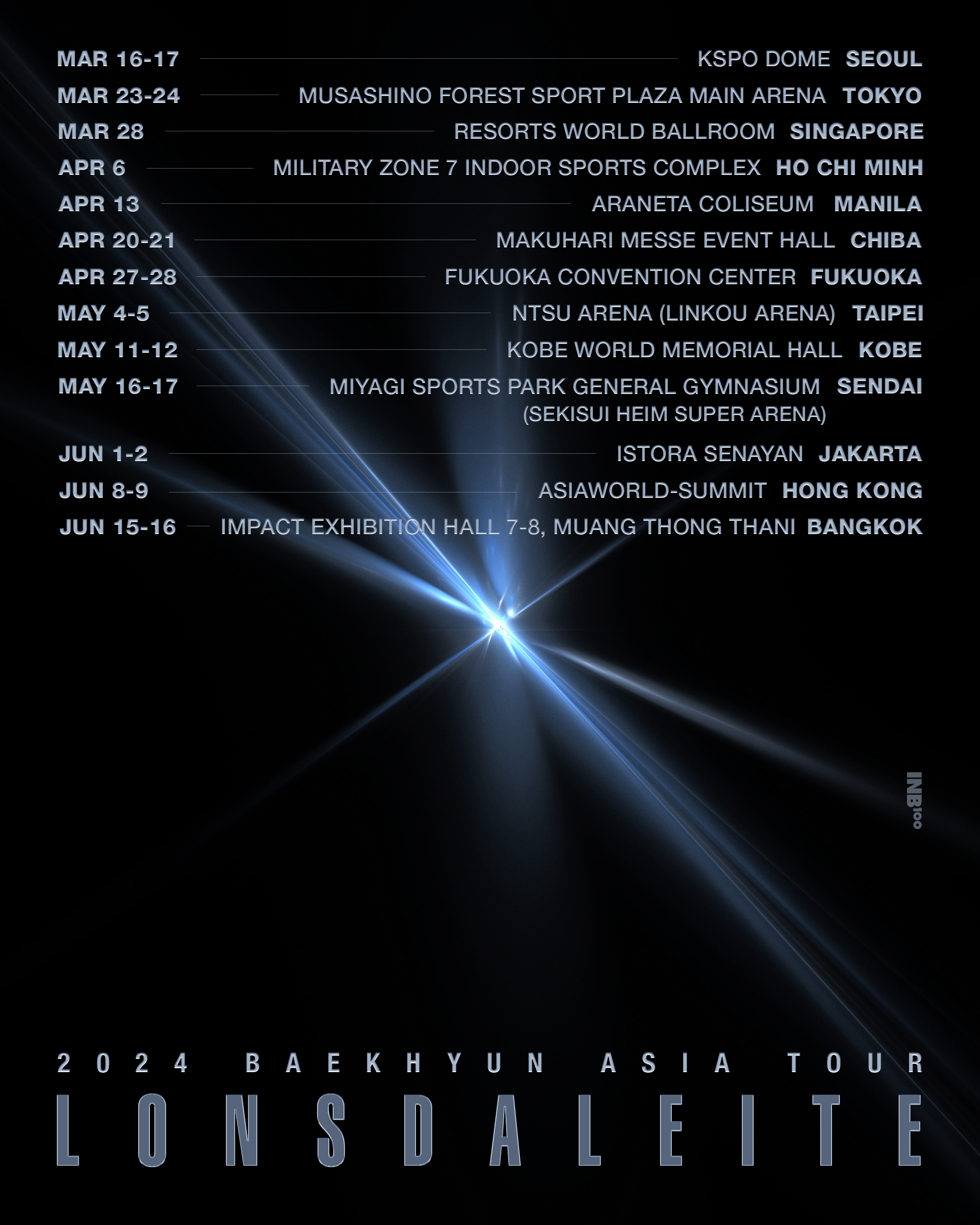 Konser Solo Baekhyun EXO di Jakarta, Juni 2024 seremonia.id