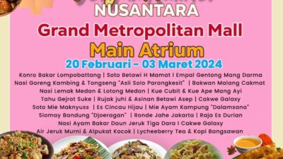 Festival Kuliner Nusantara Eats & Co di Grand Metropolitan Bekasi: Sebuah Petualangan Rasa