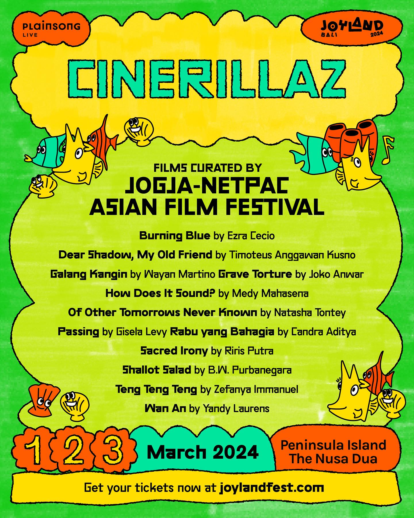 Cinerillaz Bali 2024: Gabungan Seni, Musik, dan Film di Pulau Dewata