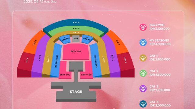 Detail Tiket dan Seat Map: Taeyeon ‘The TENSE’ – Jakarta