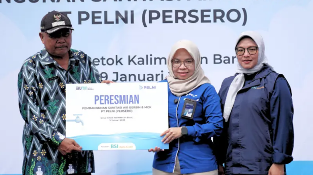 Menembus Pedalaman Kalbar, Peresmian Pembangunan Sanitasi Air Bersih PT PELNI (Persero) Terlaksana