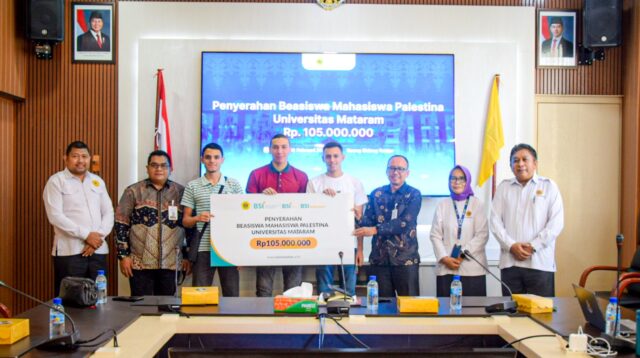 BSI Maslahat Berikan Beasiswa untuk Mahasiswa Palestina di Universitas Mataram