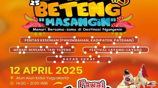 Festival Jeron Beteng 2025 “Masangin”, Sajikan Kolaborasi Budaya dan Kreativitas di Jantung Kota Yogyakarta