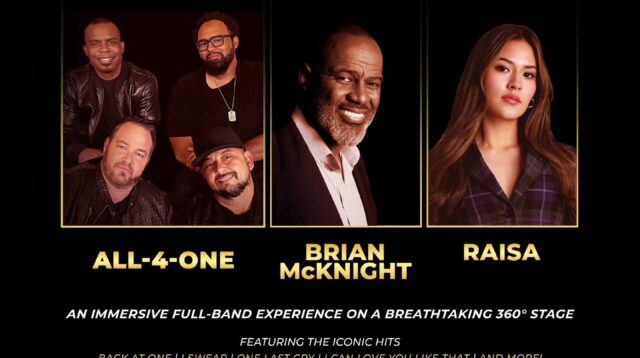 Konser “Heart & Soul Live in Jakarta” Hadirkan All-4-One, Brian McKnight, dan Raisa di Tengah Panggung 360 Derajat