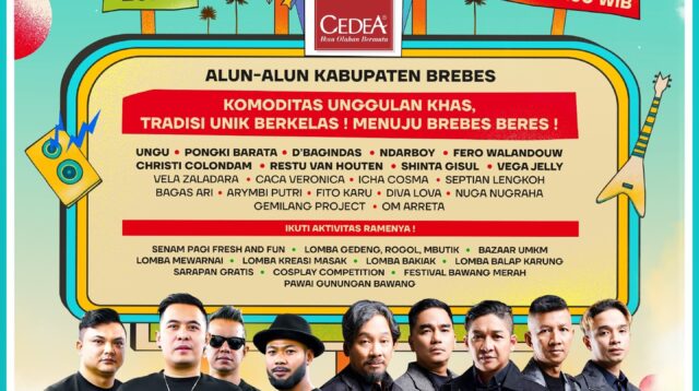 Deretan Musisi Tanah Air Akan Tampil di Brebes, 28 Juni 2025