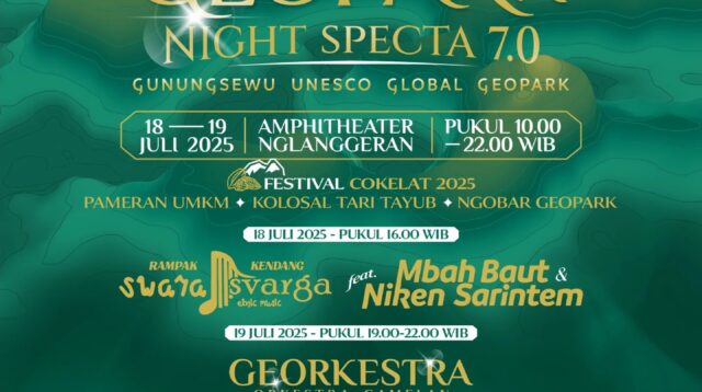 Rangkaian Acara Geopark Night Specta 7.0 di Gunungkidul: Musik, Bazar, dan Festival Cokelat