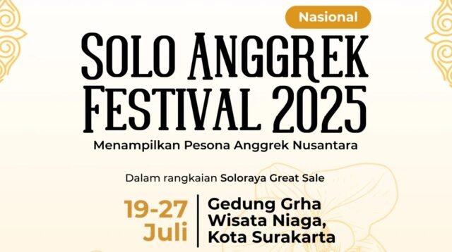 Solo Anggrek Festival 2025: Pameran Anggrek dan Budaya Nusantara di Surakarta