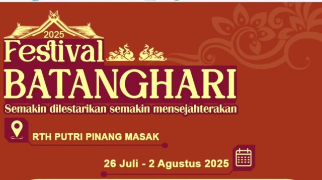 Perayaan Budaya Sungai Batanghari Hadir di Jambi 2–9 Agustus 2025