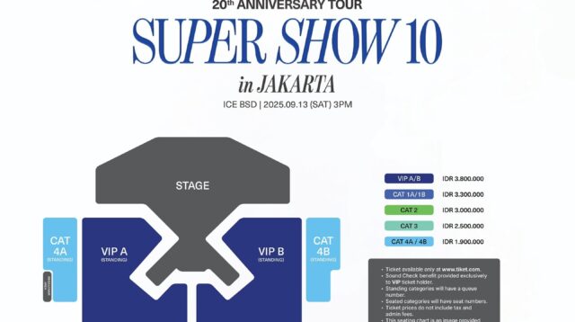 Harga Tiket dan Jadwal Penjualan Super Show 10 di Jakarta Resmi Diumumkan