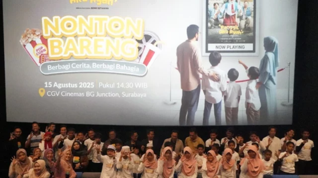 BSI Maslahat Rayakan Milad ke-3 dengan Menghadirkan Keceriaan Bagi Anak Yatim Lewat Nonton Bareng di CGV Surabaya 