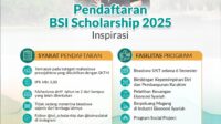 BSI Maslahat Resmi Membuka Pendaftaran BSI Scholarship Inspirasi 2025