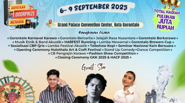 Gorontalo Karnaval Karawo 2025: Pesona Wastra Nusantara Hadir September Ini