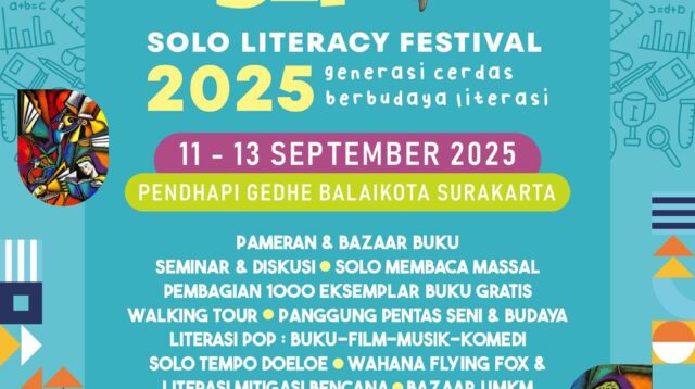 Solo Literacy Festival 2025 Sajikan Pameran Buku, Pentas Seni, dan Beragam Aktivitas