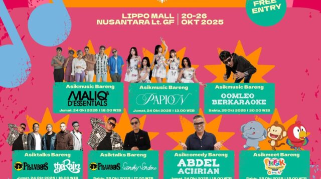 Deretan Artis Meriahkan Asikweek Lippo Mall Nusantara 2025 Selama Satu Pekan Penuh