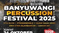 Banyuwangi Percussion Festival 2025 Akan Tampilkan Kolaborasi Musik Etnik dan Modern