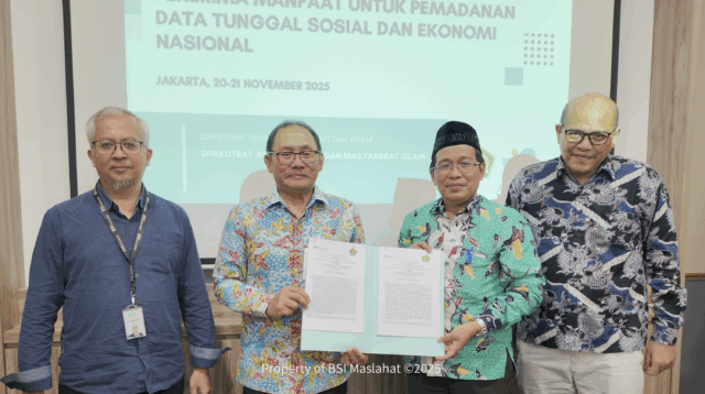 BSI Maslahat dan Kementerian Agama RI Uji Coba Digitalisasi Data Zakat  Untuk Distribusi Tepat Sasaran