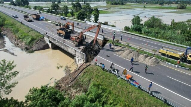 Terdampak Banjir, Jasa Marga Perbaiki Jalan Tol Medan-Kualanamu-Tebing Tinggi