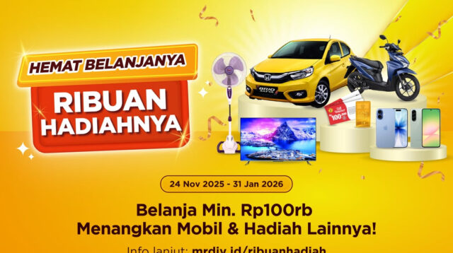 Rayakan 1.200 Toko, MR.D.I.Y. Hadirkan Harga Lebih Hemat dan Kesempatan Menang Hadiah Nasional