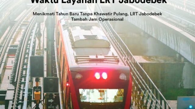 Akomodir Mobilitas Masyarakat Pada Malam Pergantian Tahun, KAI Perpanjang Waktu Layanan LRT Jabodebek