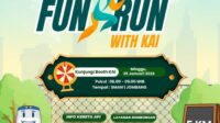 KAI Daop 7 Madiun Hadir Lebih Dekat dalam Event “Smansa Fun Run With KAI” di Kota Jombang