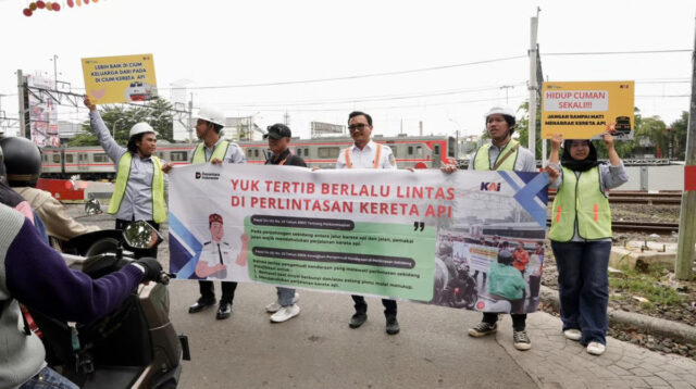 KAI Daop 1 Jakarta Ajak Generasi Muda Universitas Pancasila Bangun Budaya Disiplin di Perlintasan Sebidang