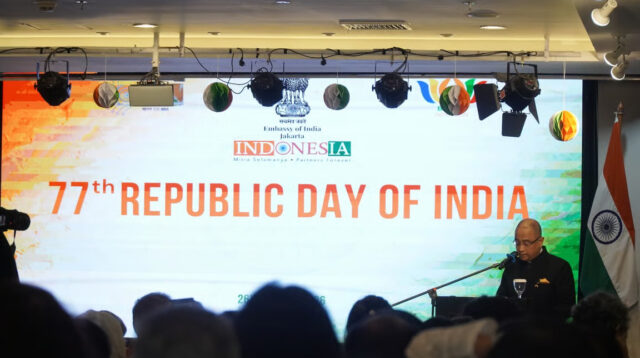 Kedutaan Besar India di Jakarta Peringati Hari Republik India ke-77