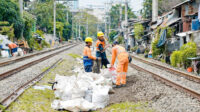 Antisipasi Cuaca Ekstrem dengan Curah Hujan Tinggi, KAI Daop 1 Jakarta Siagakan Tim Tanggap Darurat dan Lakukan Normalisasi Jalur